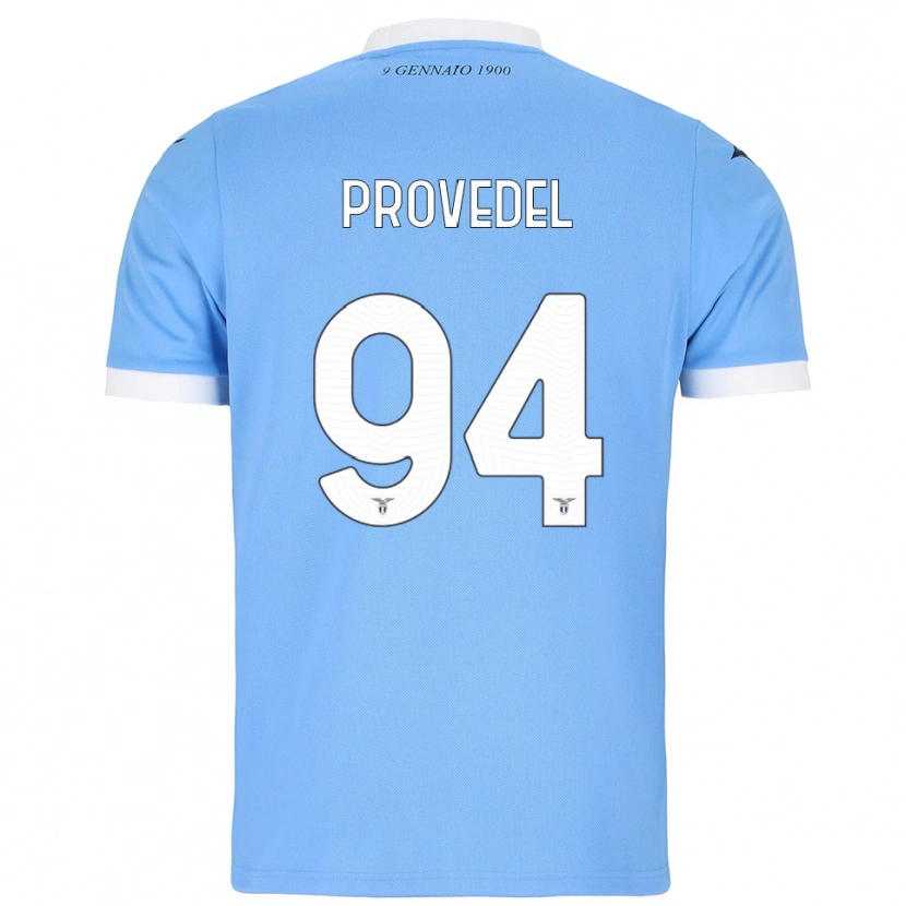 Danxen Bambino Maglia Ivan Provedel #94 Azzurro Bianco Kit Gara Home 2025/26 Maglietta