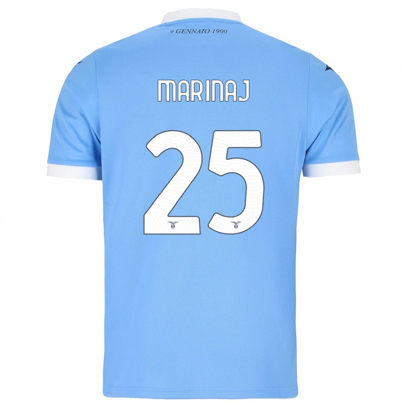 Danxen Bambino Maglia Kledi Marinaj #25 Azzurro Bianco Kit Gara Home 2025/26 Maglietta