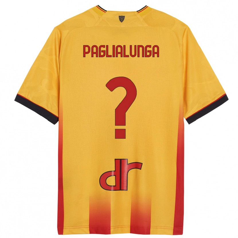 Danxen Bambino Maglia Robert Paglialunga #0 Giallo Arancione Kit Gara Home 2025/26 Maglietta