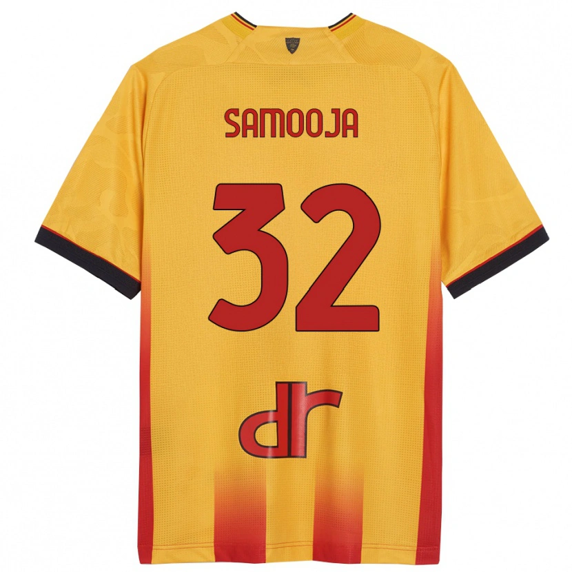 Danxen Bambino Maglia Jasper Samooja #32 Giallo Arancione Kit Gara Home 2025/26 Maglietta