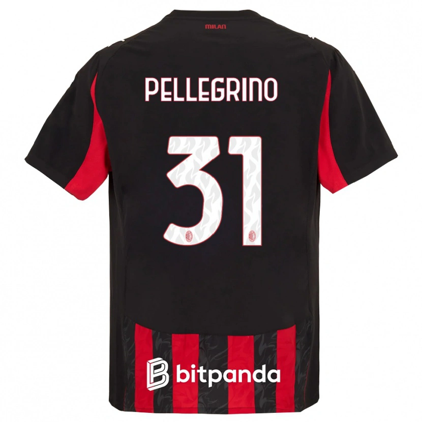 Danxen Bambino Maglia Marco Pellegrino #31 Rosso Nero Kit Gara Home 2025/26 Maglietta
