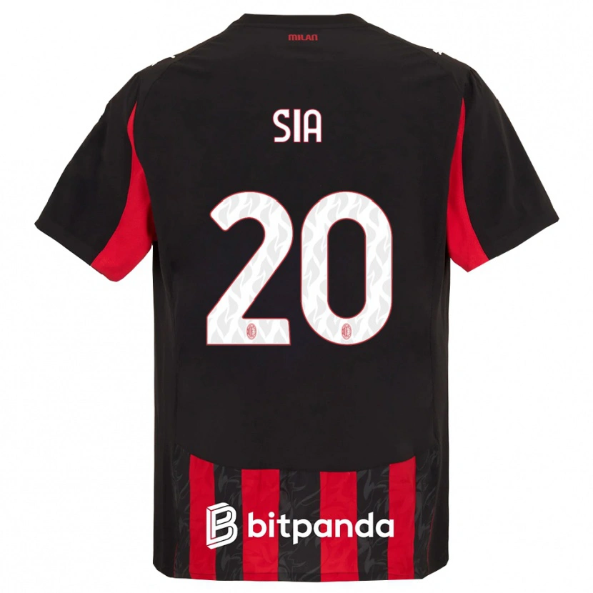 Danxen Bambino Maglia Diego Sia #20 Rosso Nero Kit Gara Home 2025/26 Maglietta