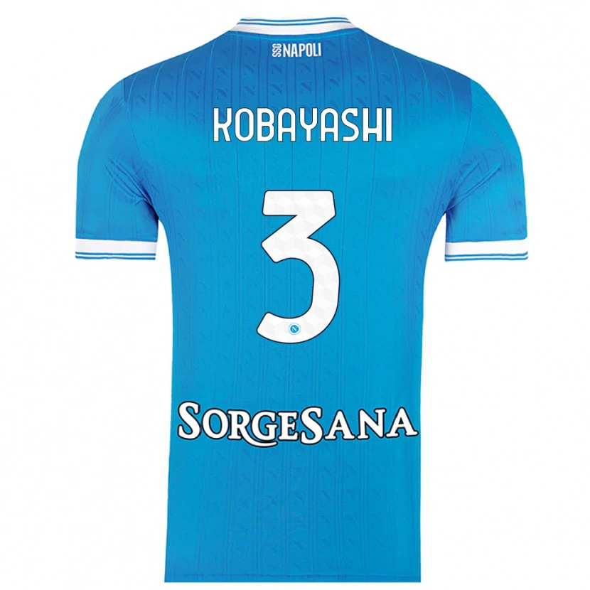 Danxen Bambino Maglia Miharu Kobayashi #3 Azzurro Bianco Kit Gara Home 2025/26 Maglietta