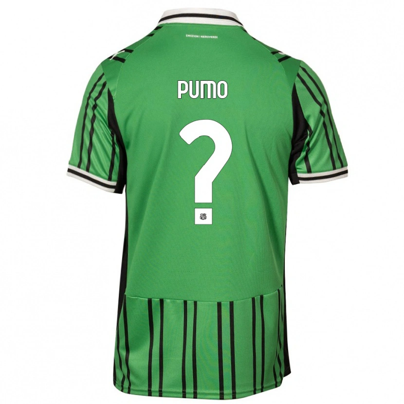 Danxen Bambino Maglia Samuele Pumo #0 Verde Nero Kit Gara Home 2025/26 Maglietta