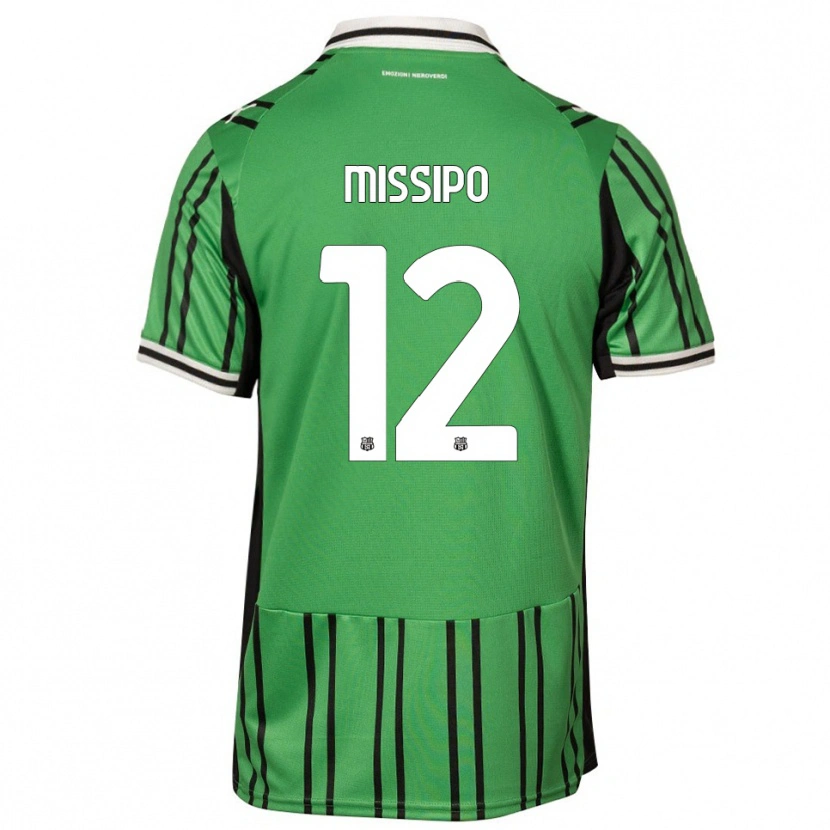 Danxen Bambino Maglia Kassandra Missipo #12 Verde Nero Kit Gara Home 2025/26 Maglietta