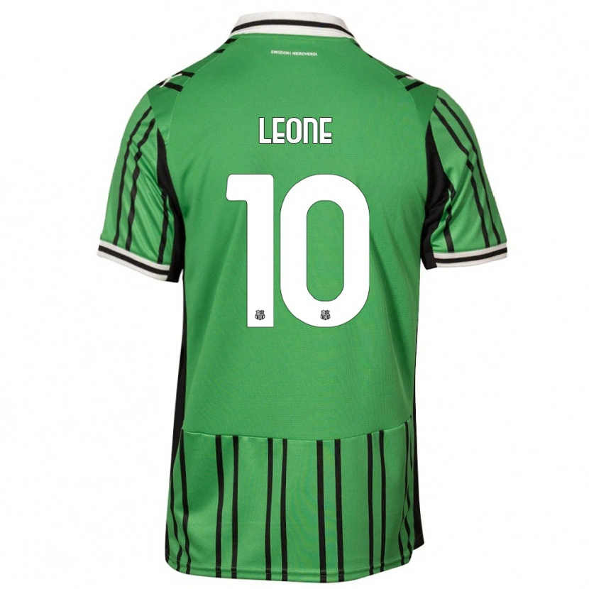 Danxen Bambino Maglia Kevin Leone #10 Verde Nero Kit Gara Home 2025/26 Maglietta