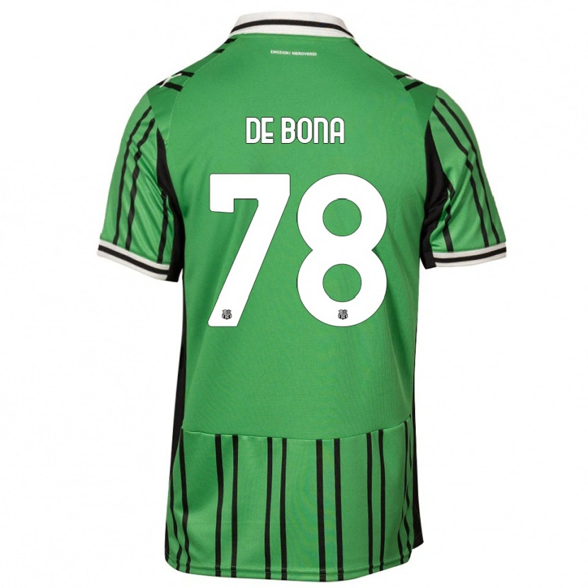 Danxen Bambino Maglia Francesca De Bona #78 Verde Nero Kit Gara Home 2025/26 Maglietta