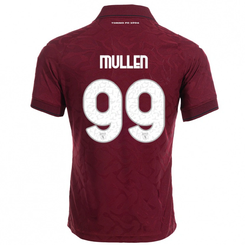 Danxen Bambino Maglia Senan Mullen #99 Bordeaux Bianco Kit Gara Home 2025/26 Maglietta