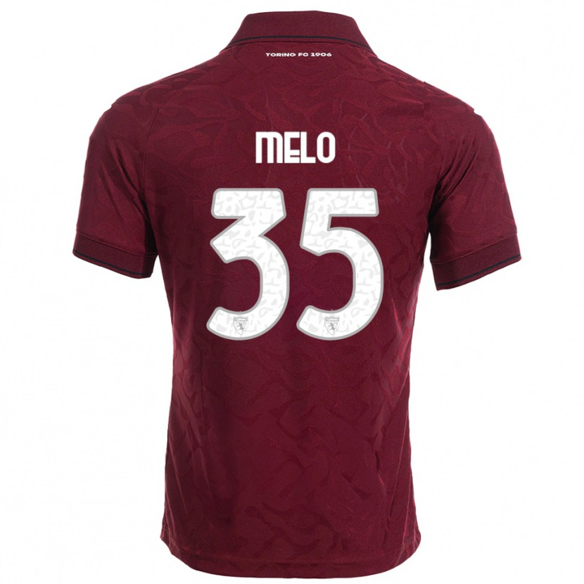 Danxen Bambino Maglia Rafael Melo #35 Bordeaux Bianco Kit Gara Home 2025/26 Maglietta