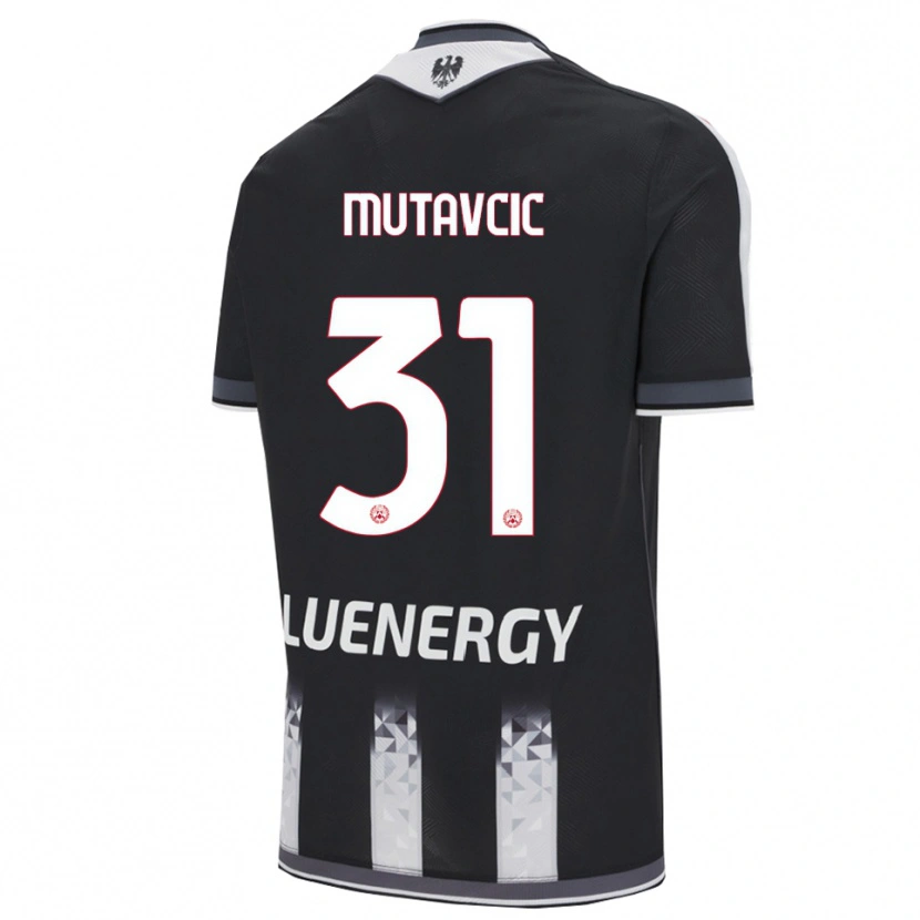 Danxen Bambino Maglia Jan Mutavcic #31 Nero Bianco Kit Gara Home 2025/26 Maglietta