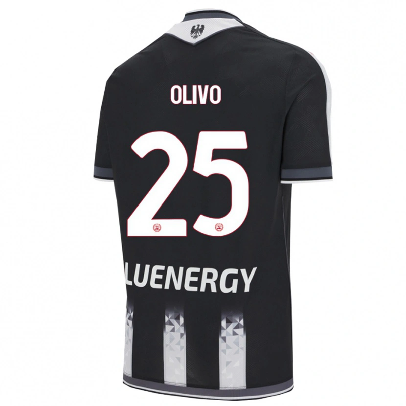 Danxen Bambino Maglia Gioele Olivo #25 Nero Bianco Kit Gara Home 2025/26 Maglietta