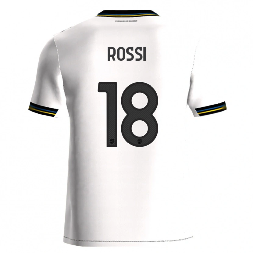 Danxen Bambino Maglia Diego Rossi #18 Bianco Nero Kit Gara Home 2025/26 Maglietta