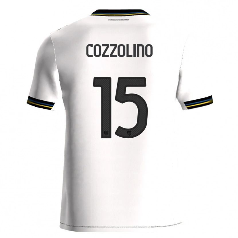 Danxen Bambino Maglia Christian Cozzolino #15 Bianco Nero Kit Gara Home 2025/26 Maglietta