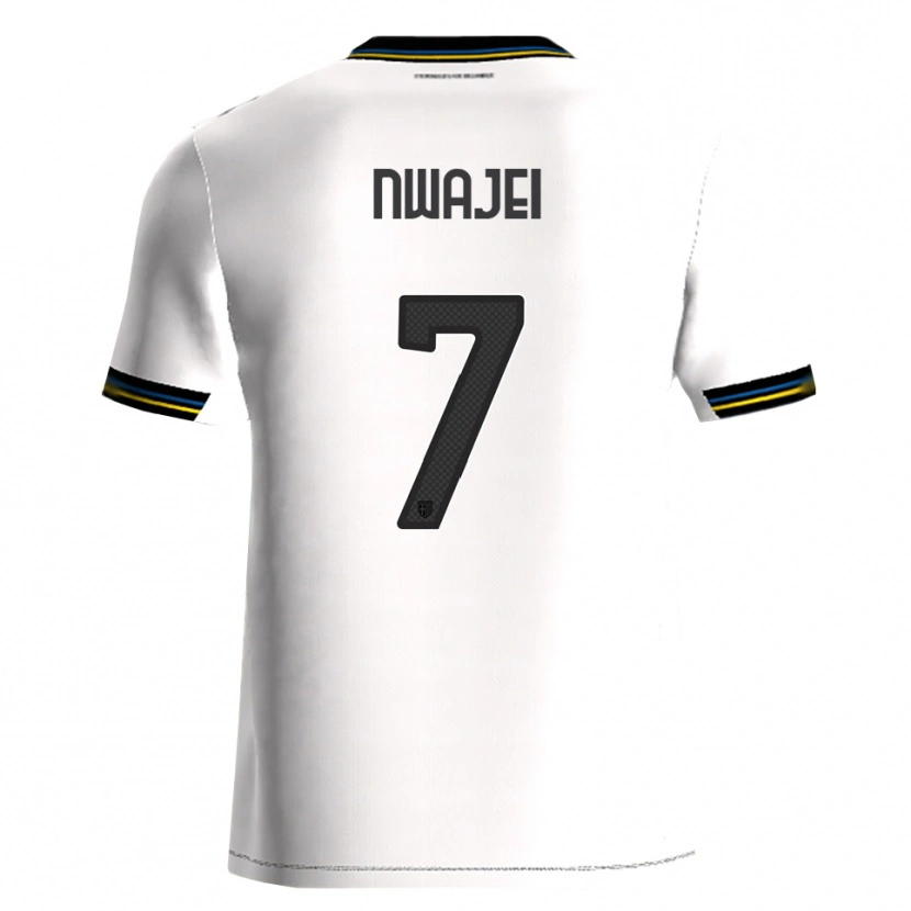 Danxen Bambino Maglia Melvin Nwajei #7 Bianco Nero Kit Gara Home 2025/26 Maglietta