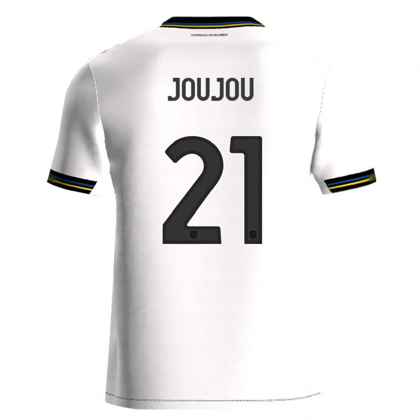 Danxen Bambino Maglia Antoine Joujou #21 Bianco Nero Kit Gara Home 2025/26 Maglietta