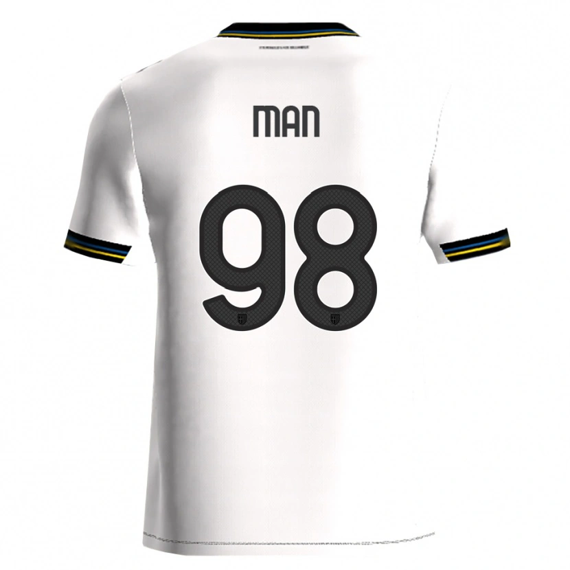 Danxen Bambino Maglia Dennis Man #98 Bianco Nero Kit Gara Home 2025/26 Maglietta