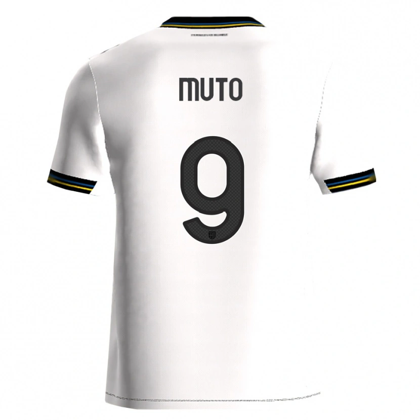 Danxen Bambino Maglia Andrea Muto #9 Bianco Nero Kit Gara Home 2025/26 Maglietta