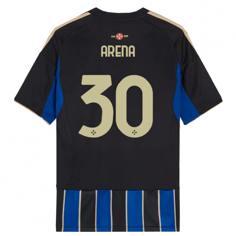 Danxen Bambino Maglia Alessandro Arena #30 Nero Blu Kit Gara Home 2025/26 Maglietta