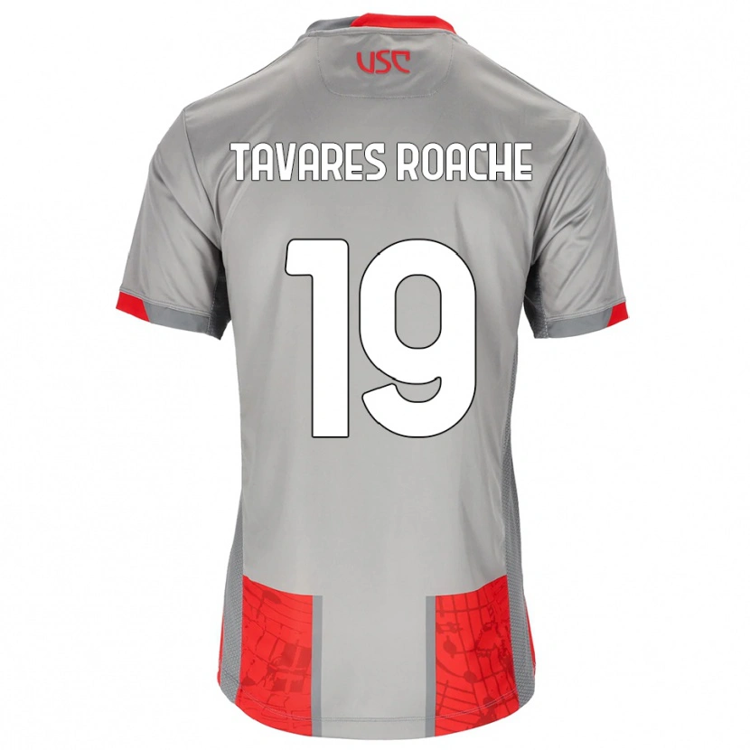 Danxen Bambino Maglia Carter Tavares Roache #19 Rosso Grigio Kit Gara Home 2025/26 Maglietta