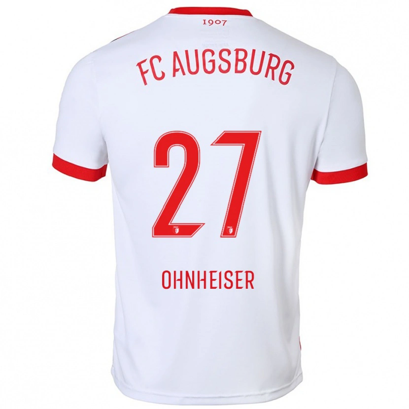 Danxen Bambino Maglia Nico Ohnheiser #27 Bianco Rosso Kit Gara Home 2025/26 Maglietta