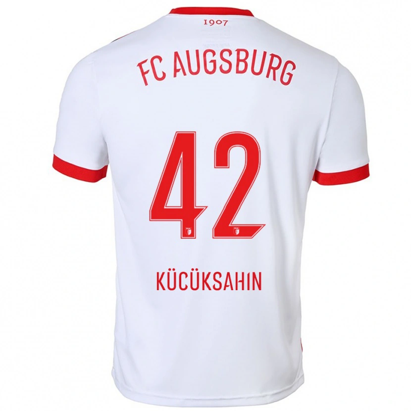 Danxen Bambino Maglia Mahmut Kücüksahin #42 Bianco Rosso Kit Gara Home 2025/26 Maglietta