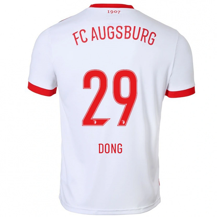 Danxen Bambino Maglia Kyliane Dong #29 Bianco Rosso Kit Gara Home 2025/26 Maglietta