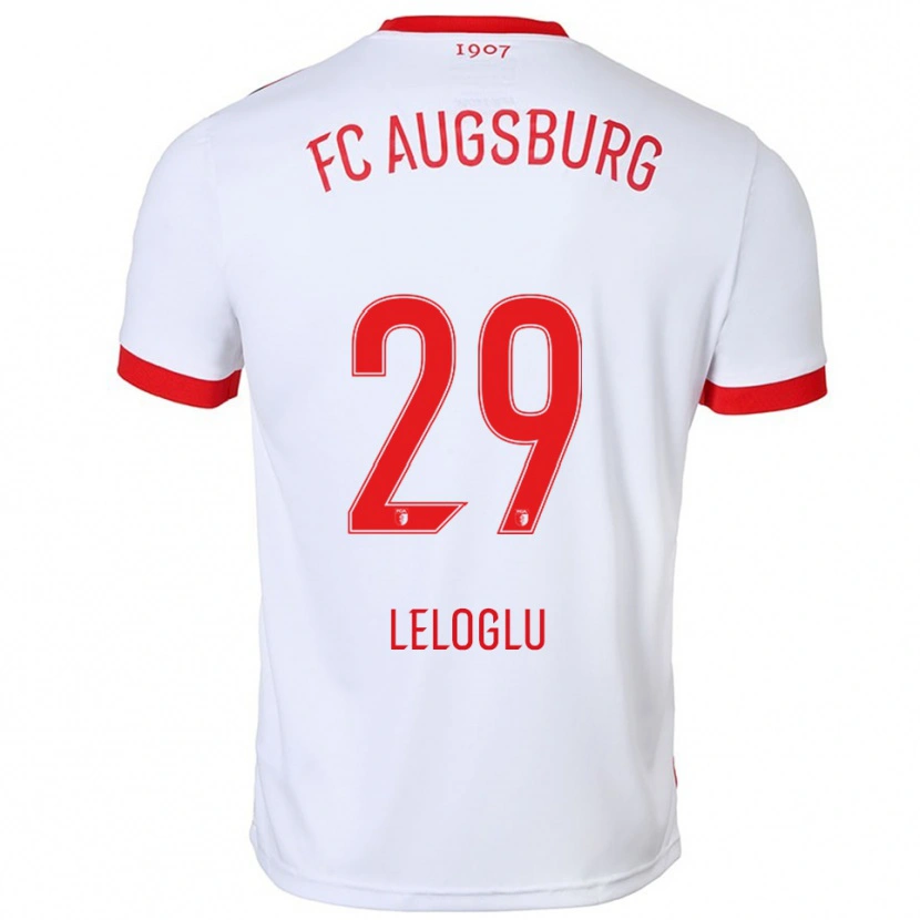 Danxen Bambino Maglia Aras Leloglu #29 Bianco Rosso Kit Gara Home 2025/26 Maglietta