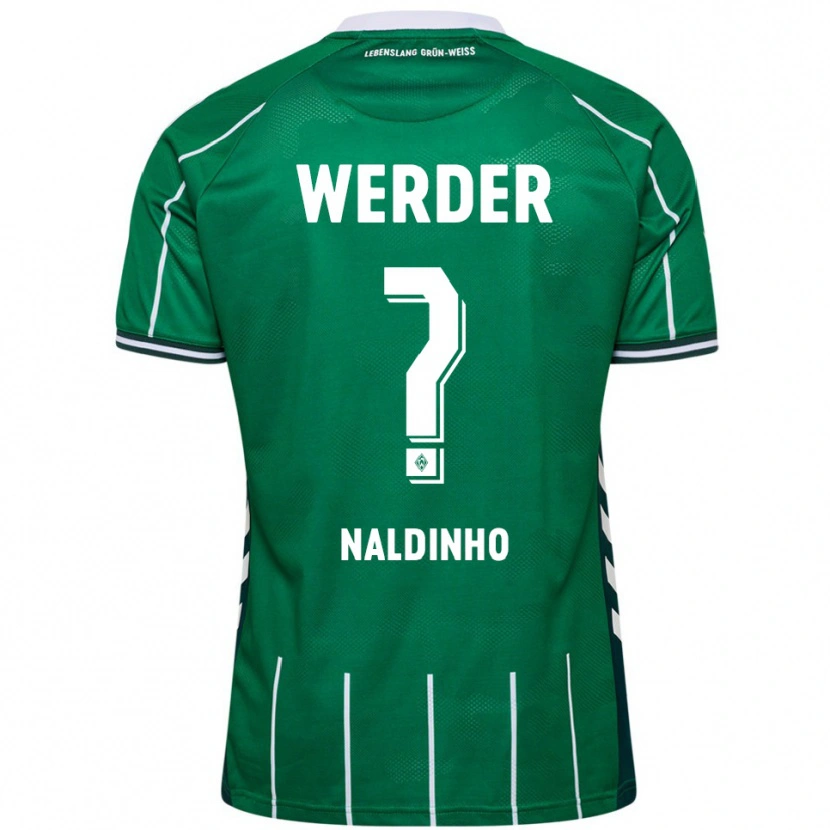 Danxen Bambino Maglia Naldinho #0 Verde Bianco Kit Gara Home 2025/26 Maglietta