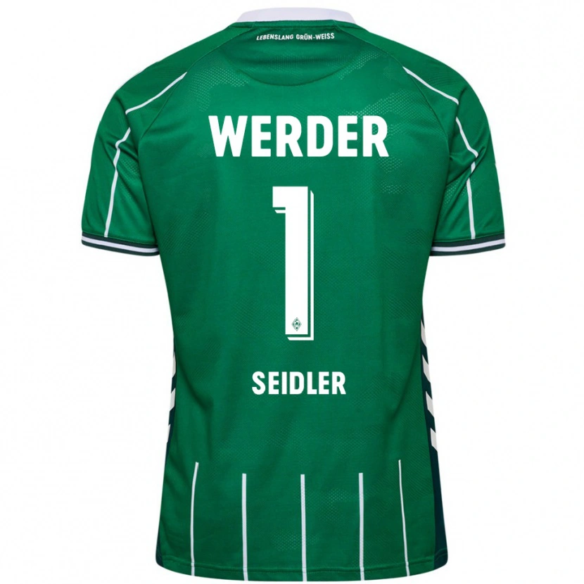 Danxen Bambino Maglia Calvin Seidler #1 Verde Bianco Kit Gara Home 2025/26 Maglietta