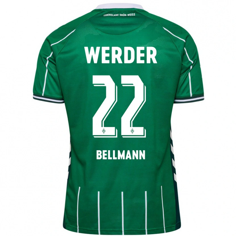 Danxen Bambino Maglia Paul Bellmann #22 Verde Bianco Kit Gara Home 2025/26 Maglietta