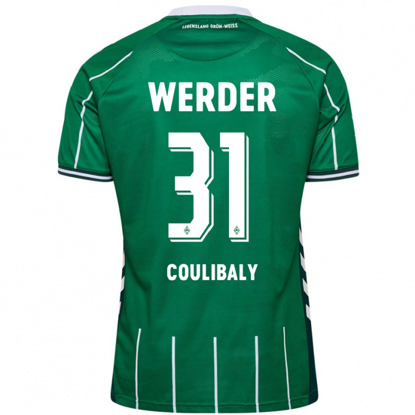 Danxen Bambino Maglia Karim Coulibaly #31 Verde Bianco Kit Gara Home 2025/26 Maglietta