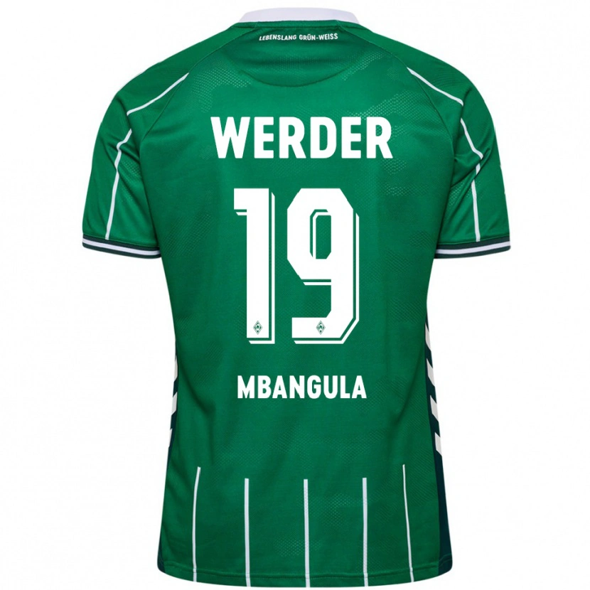 Danxen Bambino Maglia Samuel Mbangula #19 Verde Bianco Kit Gara Home 2025/26 Maglietta