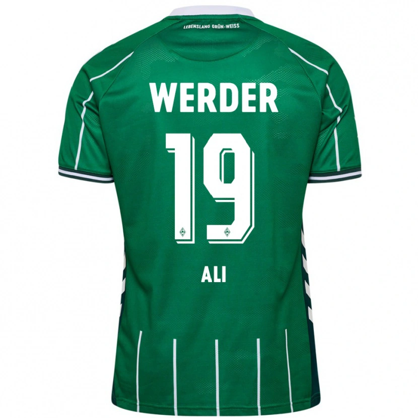 Danxen Bambino Maglia Rok Ali #19 Verde Bianco Kit Gara Home 2025/26 Maglietta