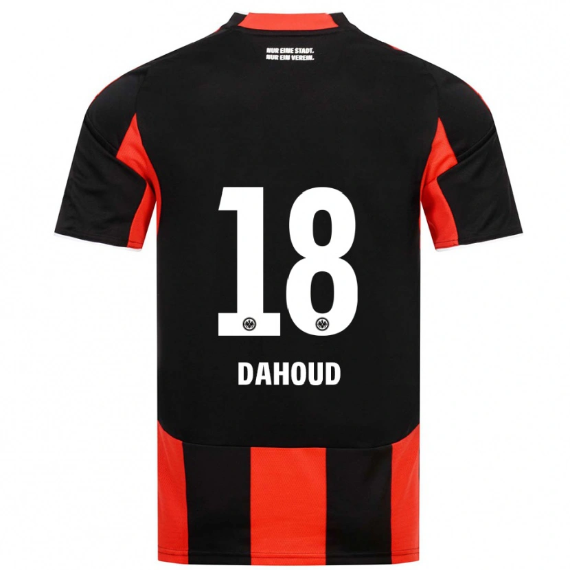 Danxen Bambino Maglia Mahmoud Dahoud #18 Nero Rosso Kit Gara Home 2025/26 Maglietta