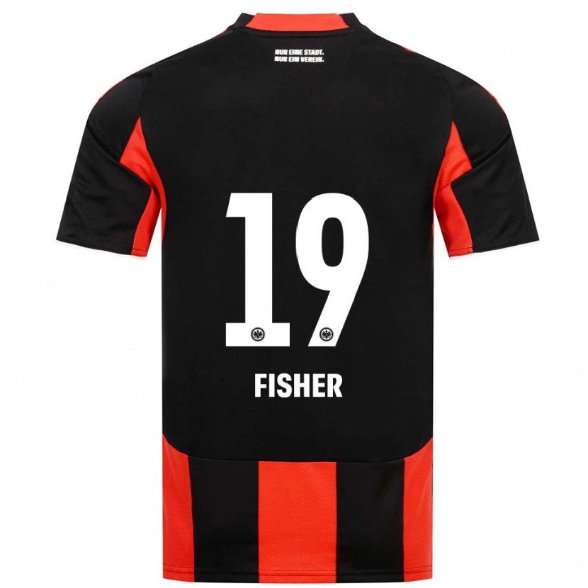 Danxen Bambino Maglia Ben-Luca Fisher #19 Nero Rosso Kit Gara Home 2025/26 Maglietta