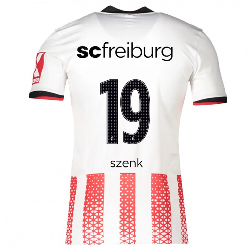 Danxen Bambino Maglia Nia Szenk #19 Bianco Rosso Kit Gara Home 2025/26 Maglietta