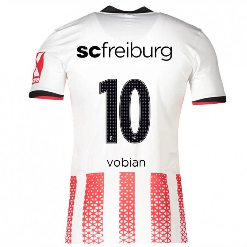Danxen Bambino Maglia Selina Vobian #10 Bianco Rosso Kit Gara Home 2025/26 Maglietta
