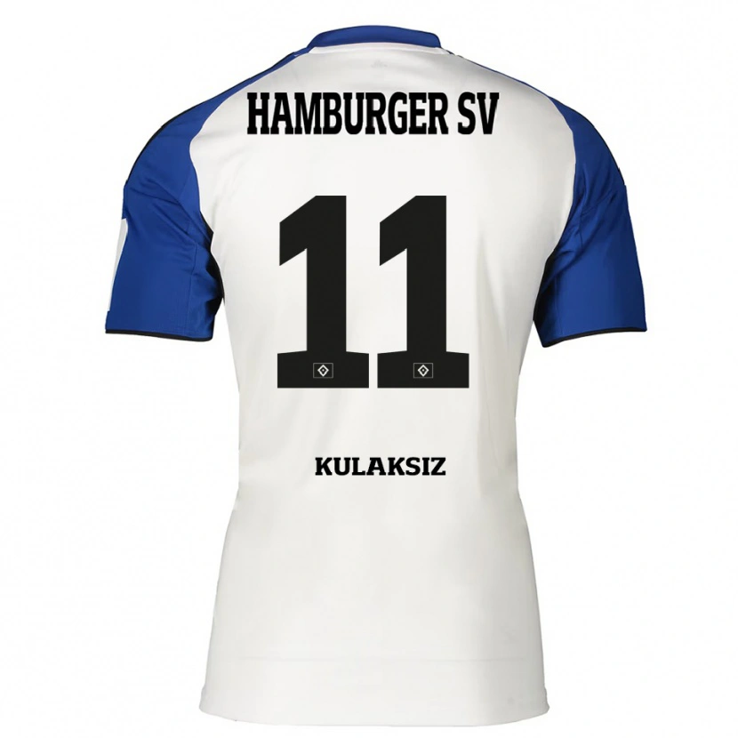 Danxen Bambino Maglia Onurhan Kulaksız #11 Bianco Blu Kit Gara Home 2025/26 Maglietta