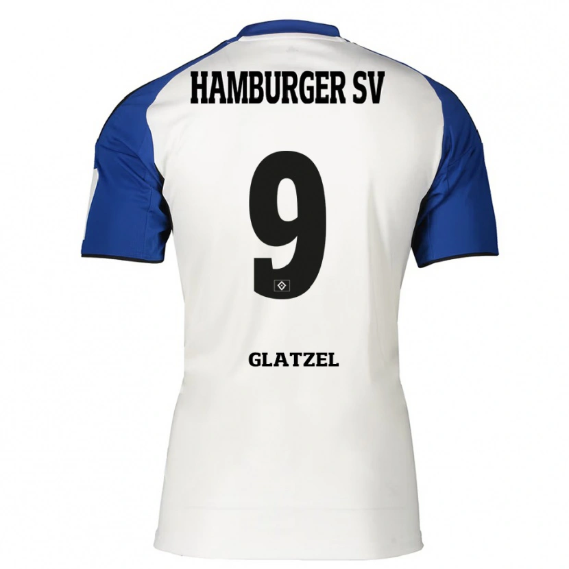 Danxen Bambino Maglia Robert Glatzel #9 Bianco Blu Kit Gara Home 2025/26 Maglietta