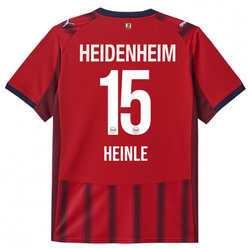 Danxen Bambino Maglia Paul Heinle #15 Rosso Blu Navy Kit Gara Home 2025/26 Maglietta
