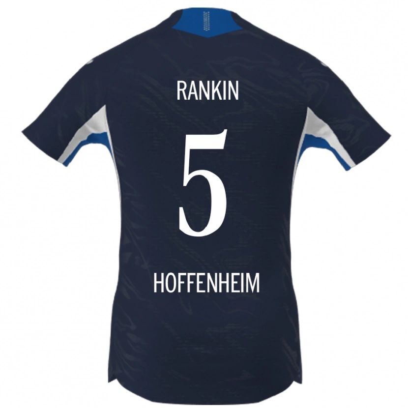 Danxen Bambino Maglia Jamilla Rankin #5 Blu Navy Bianco Kit Gara Home 2025/26 Maglietta