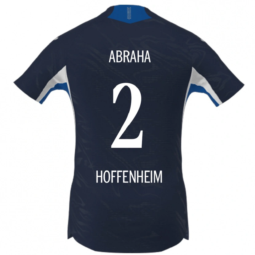 Danxen Bambino Maglia Natnael Abraha #2 Blu Navy Bianco Kit Gara Home 2025/26 Maglietta