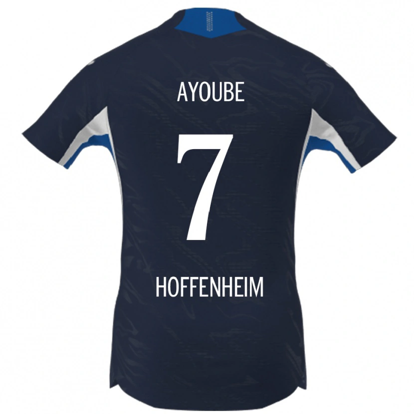 Danxen Bambino Maglia Ayoube Amaimouni-Echghouyab #7 Blu Navy Bianco Kit Gara Home 2025/26 Maglietta