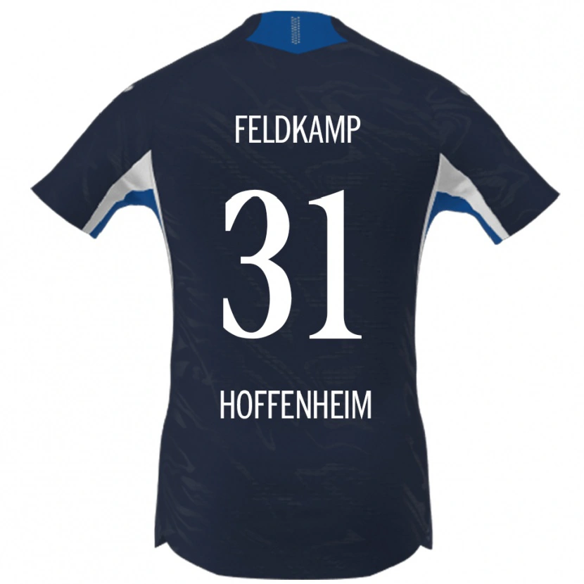 Danxen Bambino Maglia Jana Feldkamp #31 Blu Navy Bianco Kit Gara Home 2025/26 Maglietta