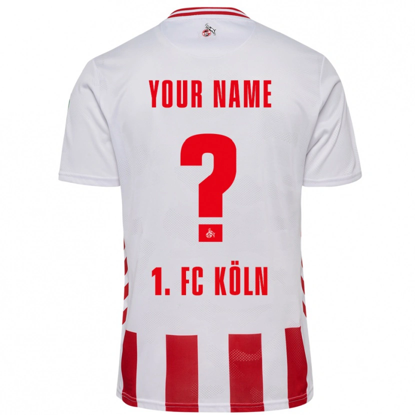 Danxen Bambino Maglia Il Tuo Nome #0 Bianco Rosso Kit Gara Home 2025/26 Maglietta