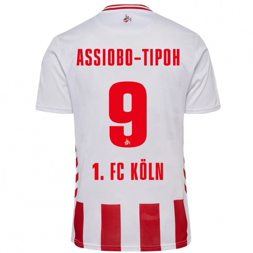 Danxen Bambino Maglia Elfried Assiobo-Tipoh #9 Bianco Rosso Kit Gara Home 2025/26 Maglietta