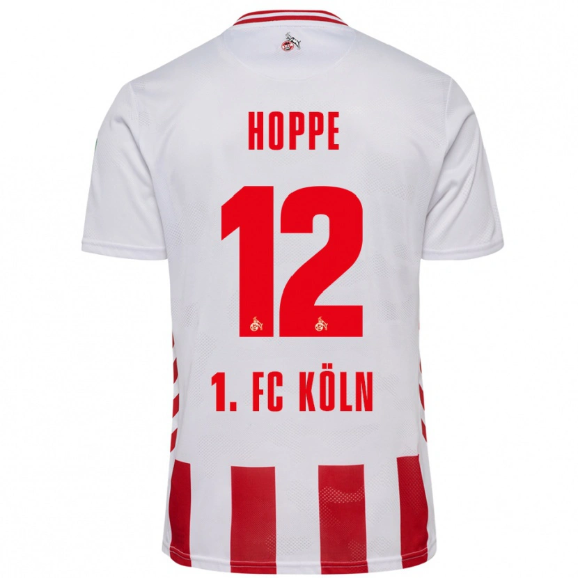 Danxen Bambino Maglia Paula Hoppe #12 Bianco Rosso Kit Gara Home 2025/26 Maglietta