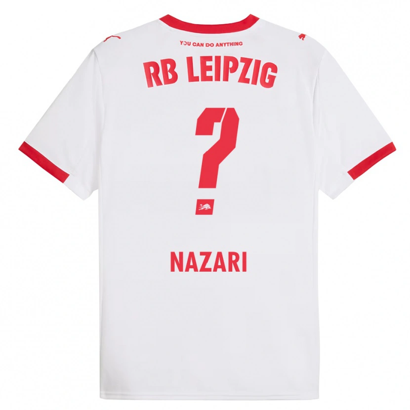 Danxen Bambino Maglia Alireza Nazari #0 Bianco Rosso Kit Gara Home 2025/26 Maglietta