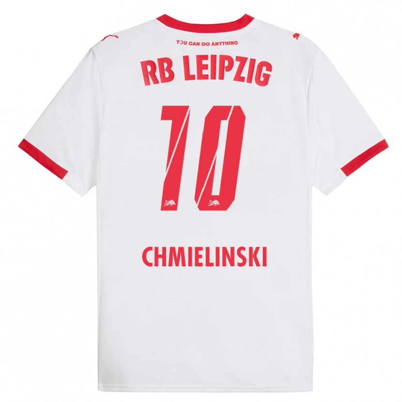 Danxen Bambino Maglia Gina Chmielinski #10 Bianco Rosso Kit Gara Home 2025/26 Maglietta