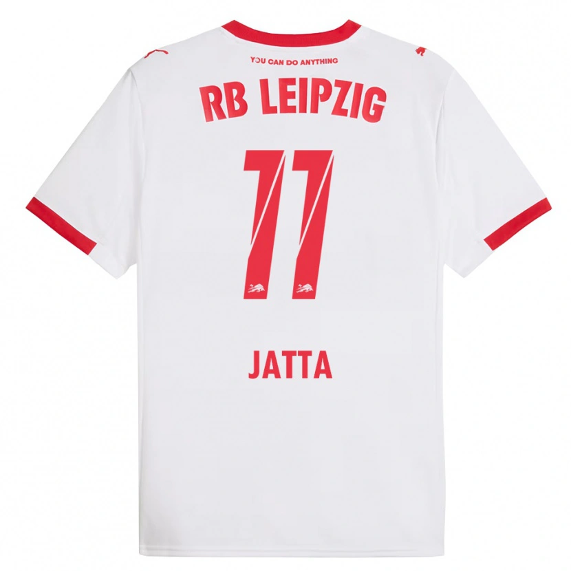 Danxen Bambino Maglia Nuha Jatta #11 Bianco Rosso Kit Gara Home 2025/26 Maglietta